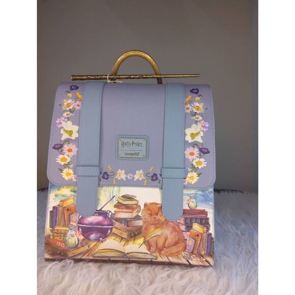 NWT Loungefly Harry Potter Hermione Granger/Crookshanks Mini Backpack BAM Exclus - Picture 1 of 2